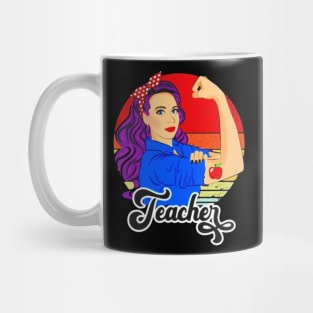 Teacher vintage strong woman Mug